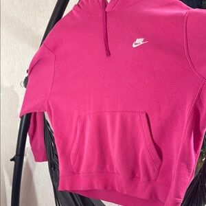 Nike Fuchsia Hoodie with Logo